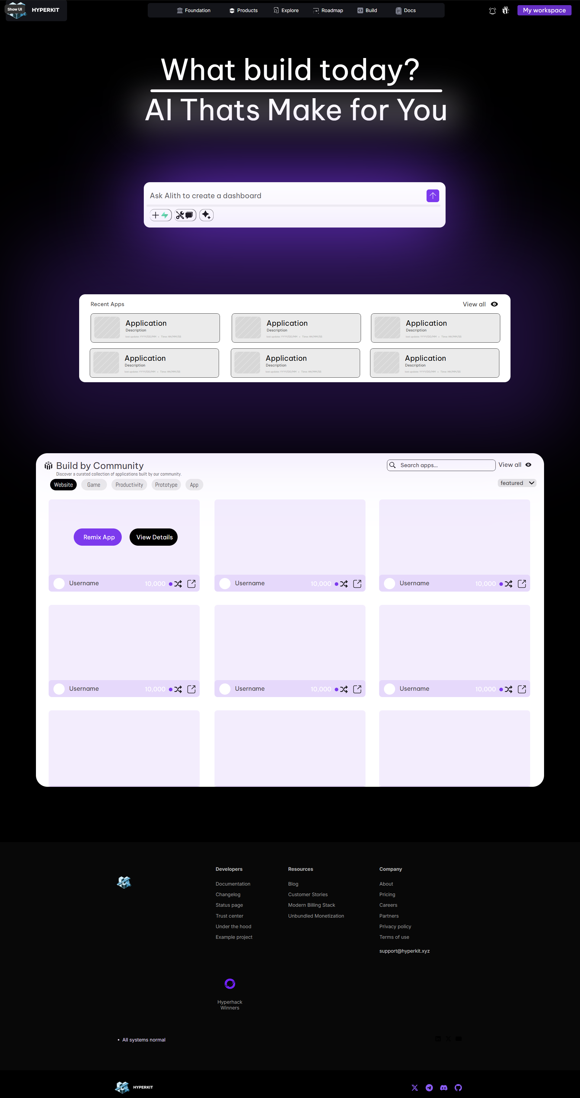 Launch App Page Design